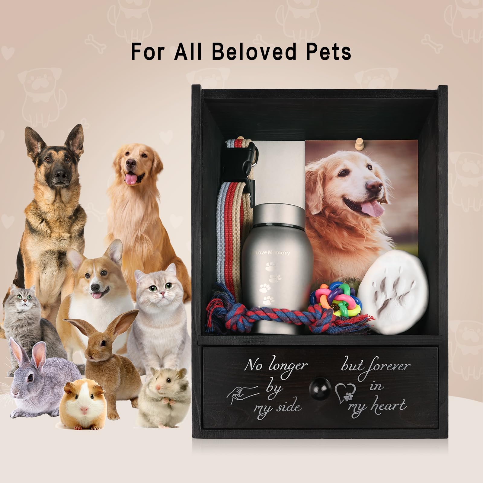 Favonuovy boite-memoire chien montage mural simple et décoratif