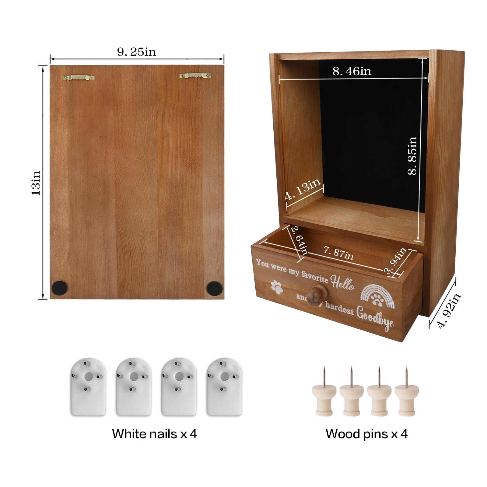 Favonuovy kit fixation murale chien, installation facile.