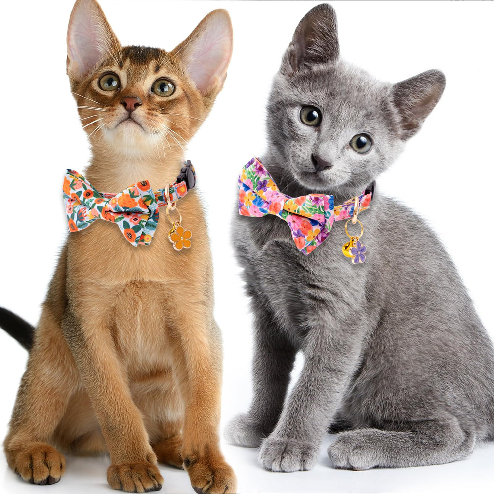 Faygarsle collier chat cloche rose, léger et joyeux pour fêtes et photos.