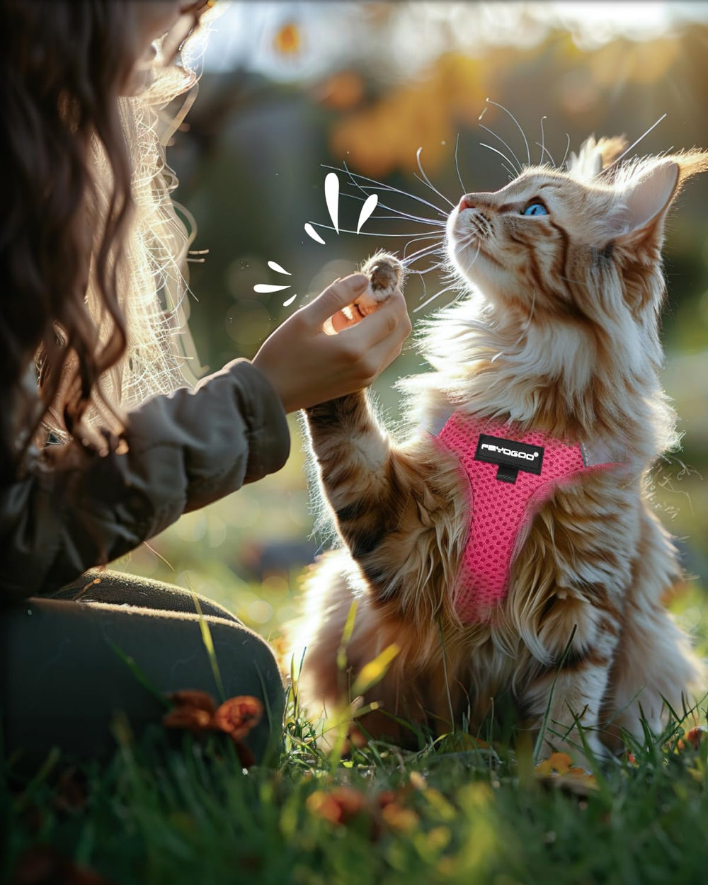 Ensemble Fayogoo rose pour promenade et camping, parfait pour les voyages en plein air.