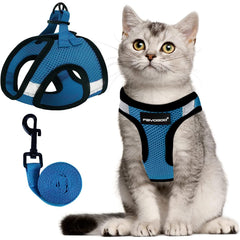Harnais Fayogoo pour chats avec laisse anti-évasion lors des promenades.