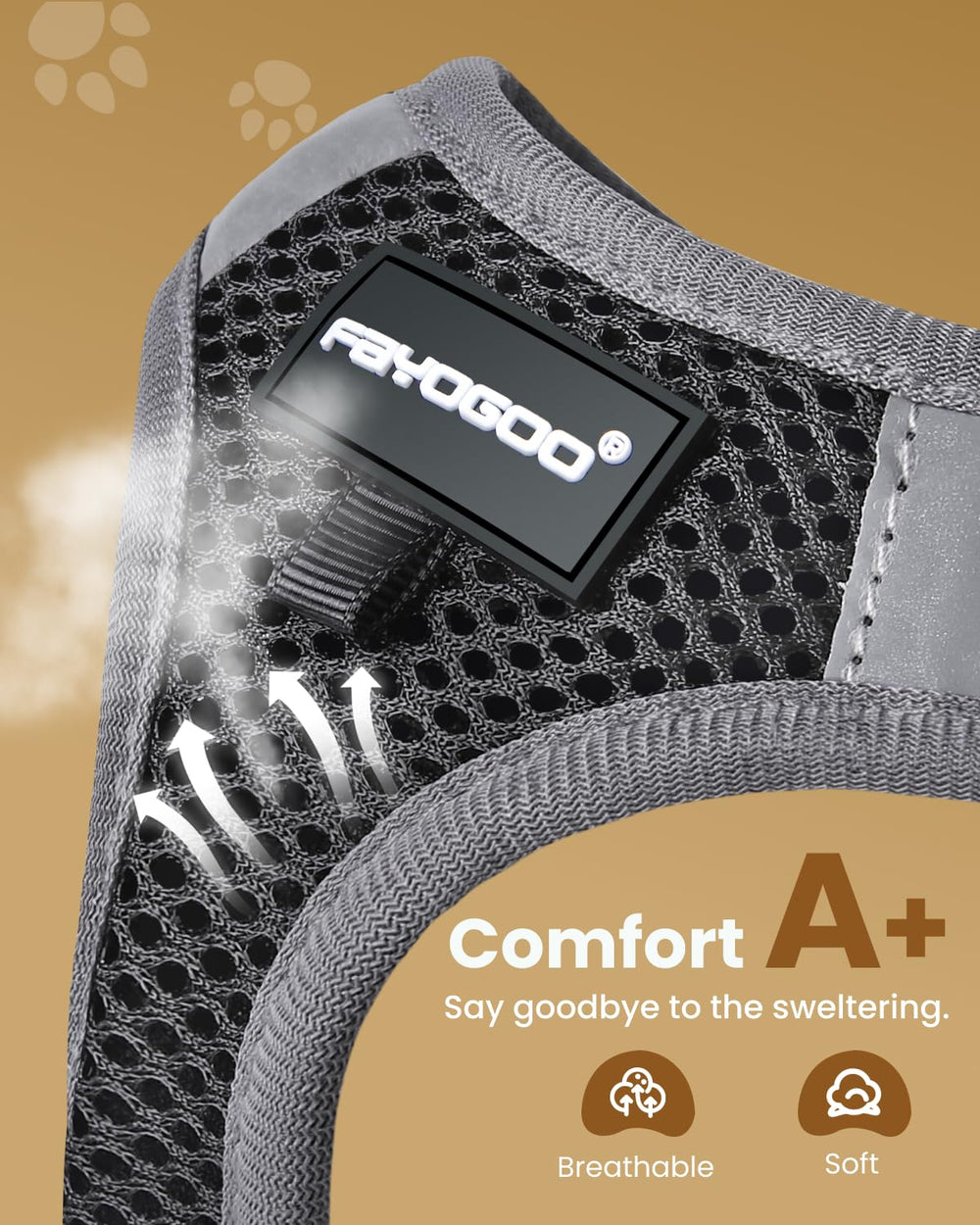 Laisse FAYOGOO noire de 5 pieds pour une liberté contrôlée.