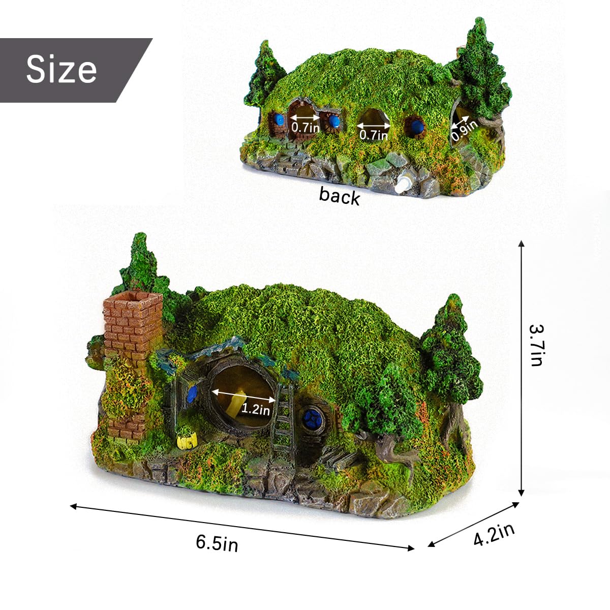 fazhongfa accessoire betta caverne, offre cachette sûre et activité exploratoire.