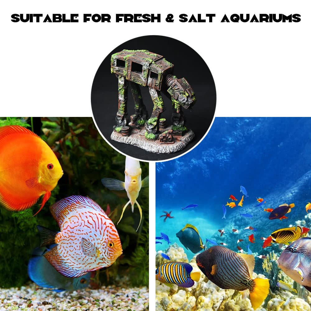 Fazhongfa résine durable garde son éclat dans l'aquarium.