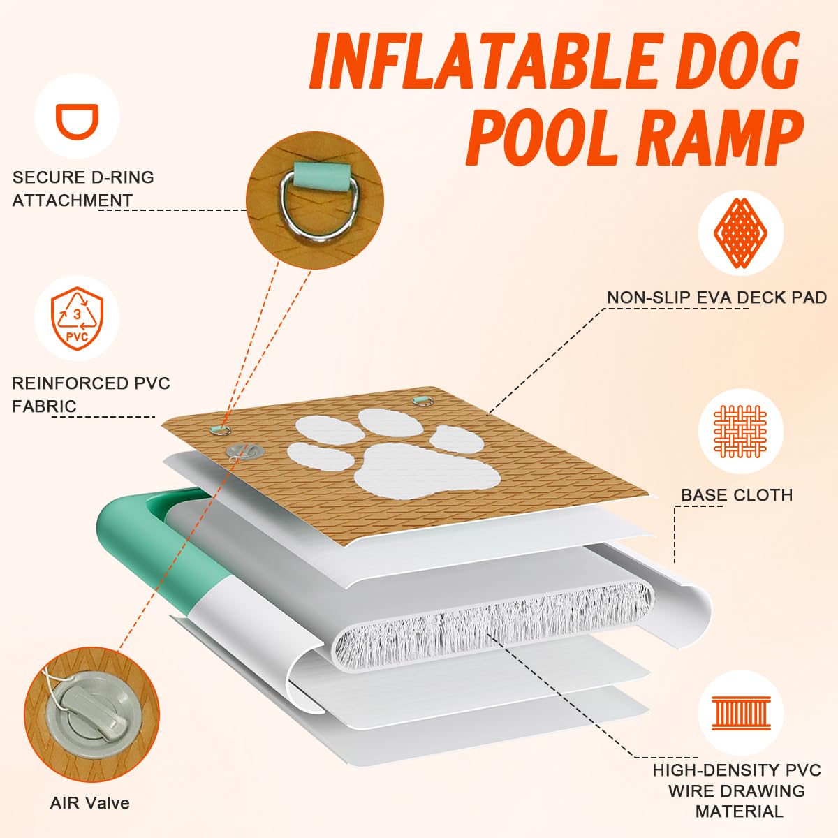 FBSPORT pvc-renforce-rampe-stable et durable en extérieur