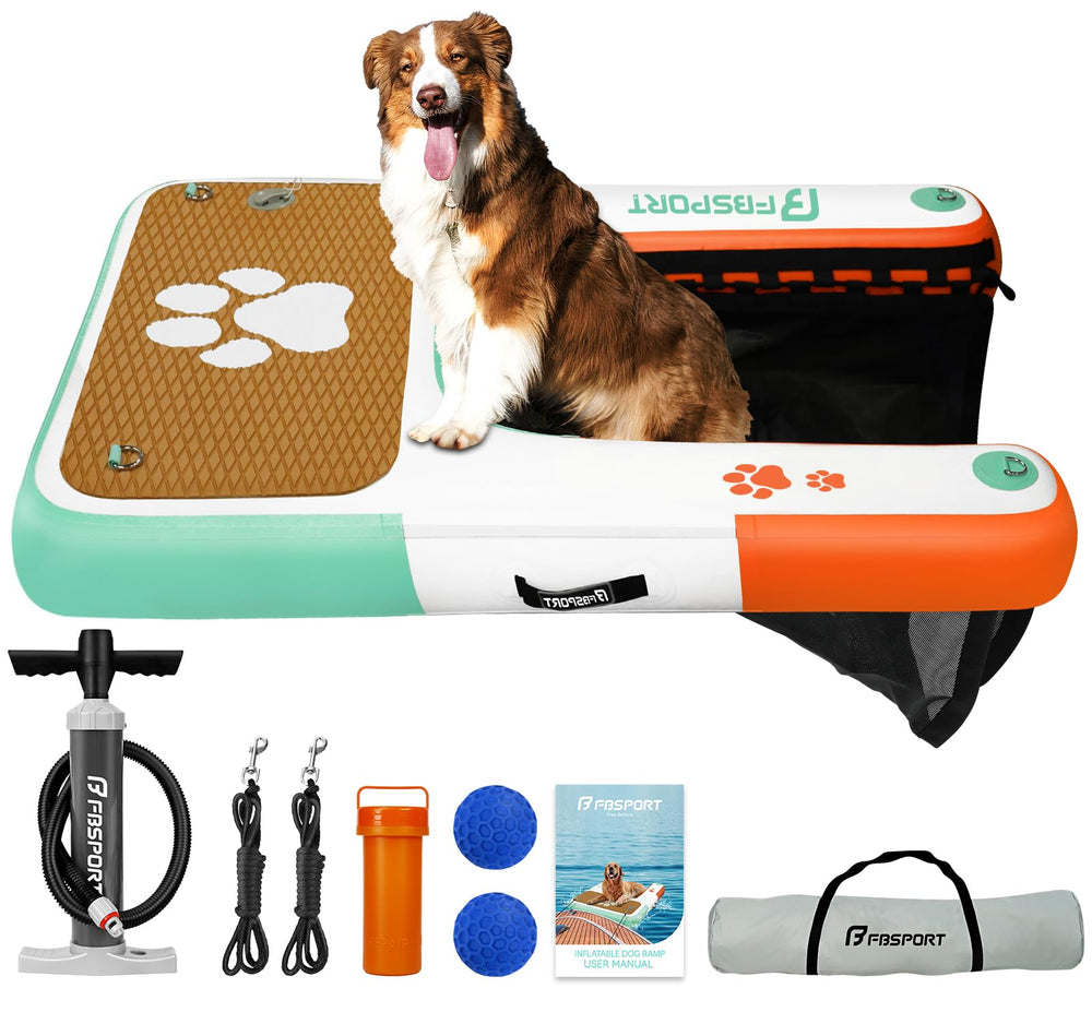 FBSPORT rampe chien-bateau-flottante pour un accès sûr et facile à l'eau