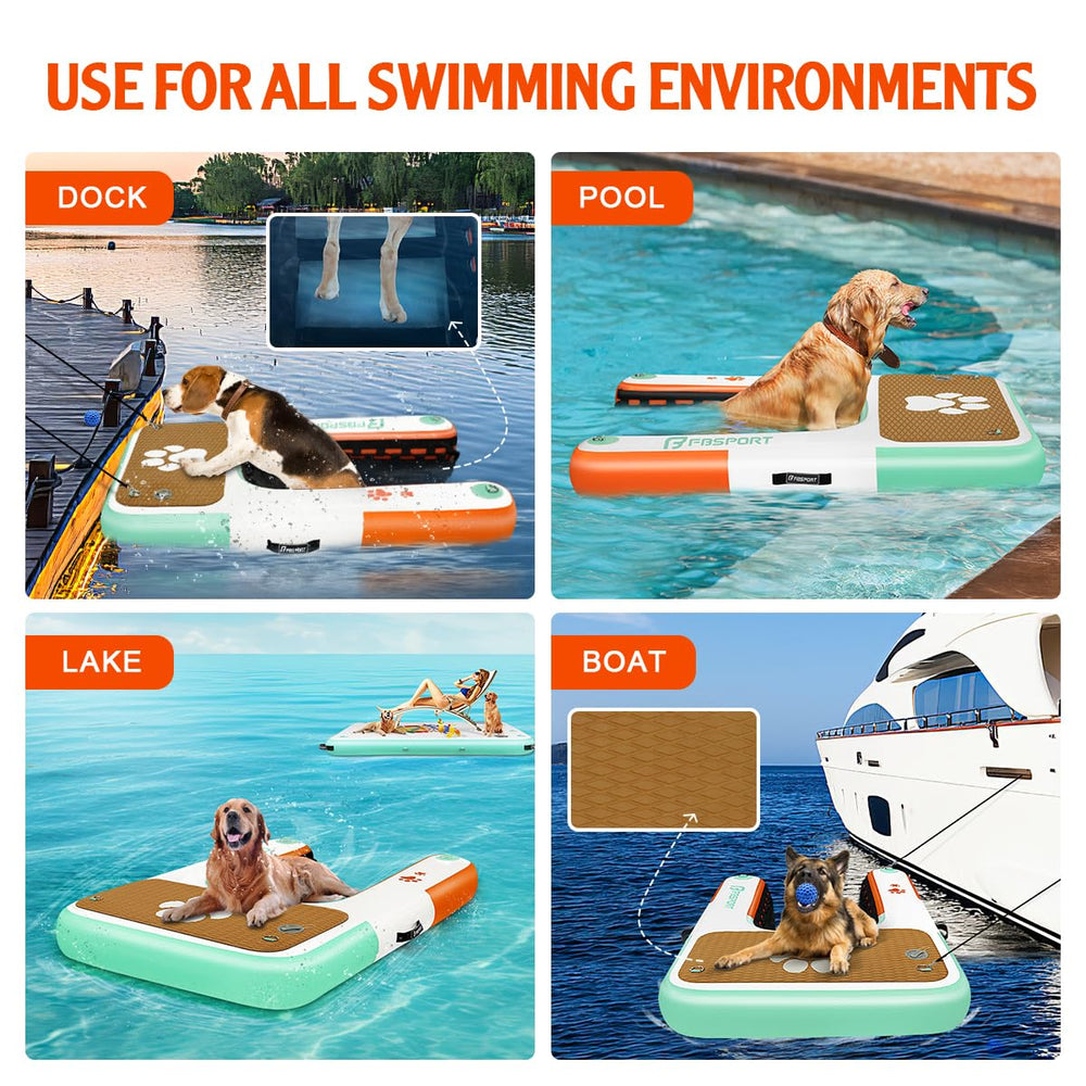 FBSPORT rampe-chien-poids-max-100kg adaptée chiens moyen à grand