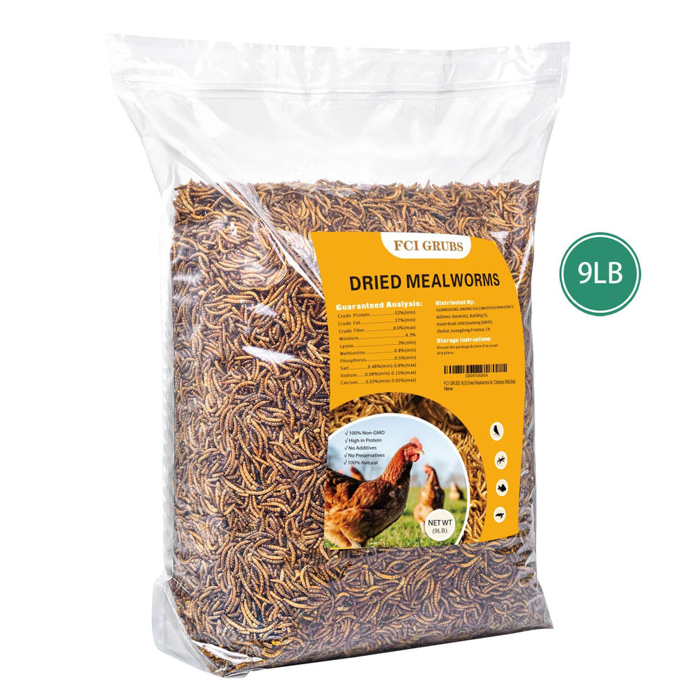 FCI GRUBS Vers de Farine Séchés – protéines élevées, parfait pour poules et oiseaux.