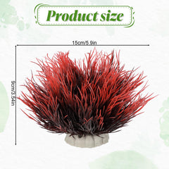 Plantes artificielles d'aquarium FdcLixuvol, PVC durable, base stable et tenue durable.