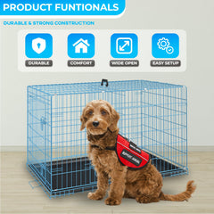 FDW cage chien 36 pouces bleue, porte latérale facile d acces pour votre animal.