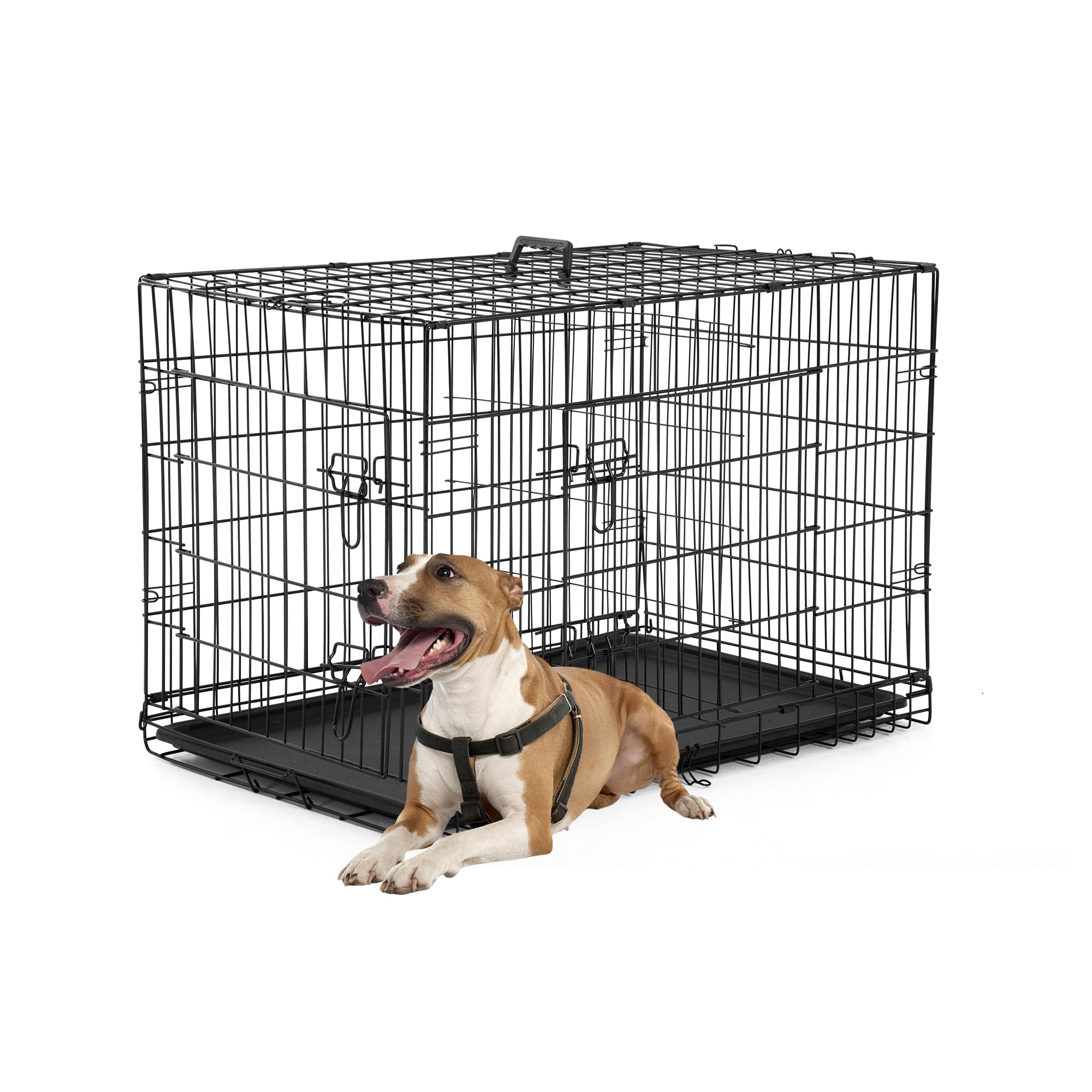 FDW cage chien double porte avant, accès pratique et sûr.
