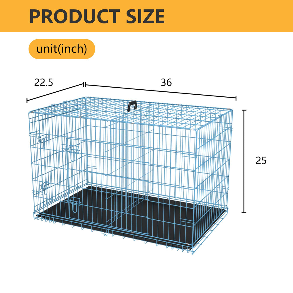 FDW cage moyen 36 pouces, entretien facile et rangement pratique.