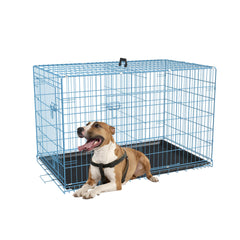 FDW cage moyen 36 pouces en maille métallique robuste pour chiens actifs.