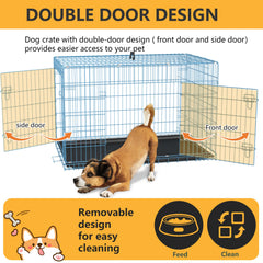 FDW cage moyen 36 pouces, plateau plastique détachable facilitant le nettoyage.