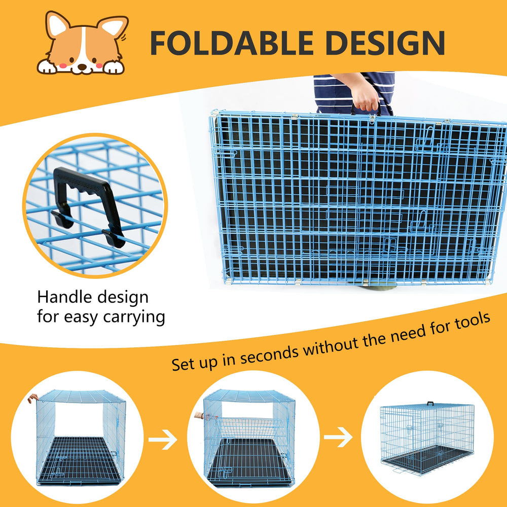 FDW cage moyen 36 pouces, pliable et portable pour les voyages.