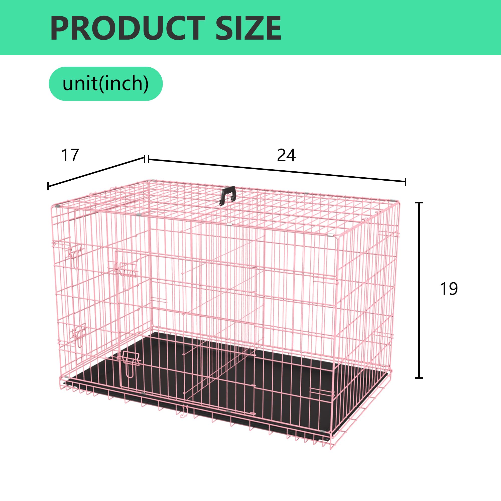 FDW cage chien rose entretien facile et durabilité.