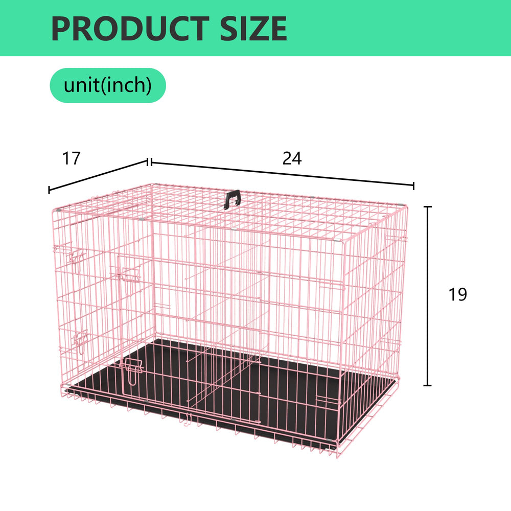 FDW cage chien rose entretien facile et durabilité.