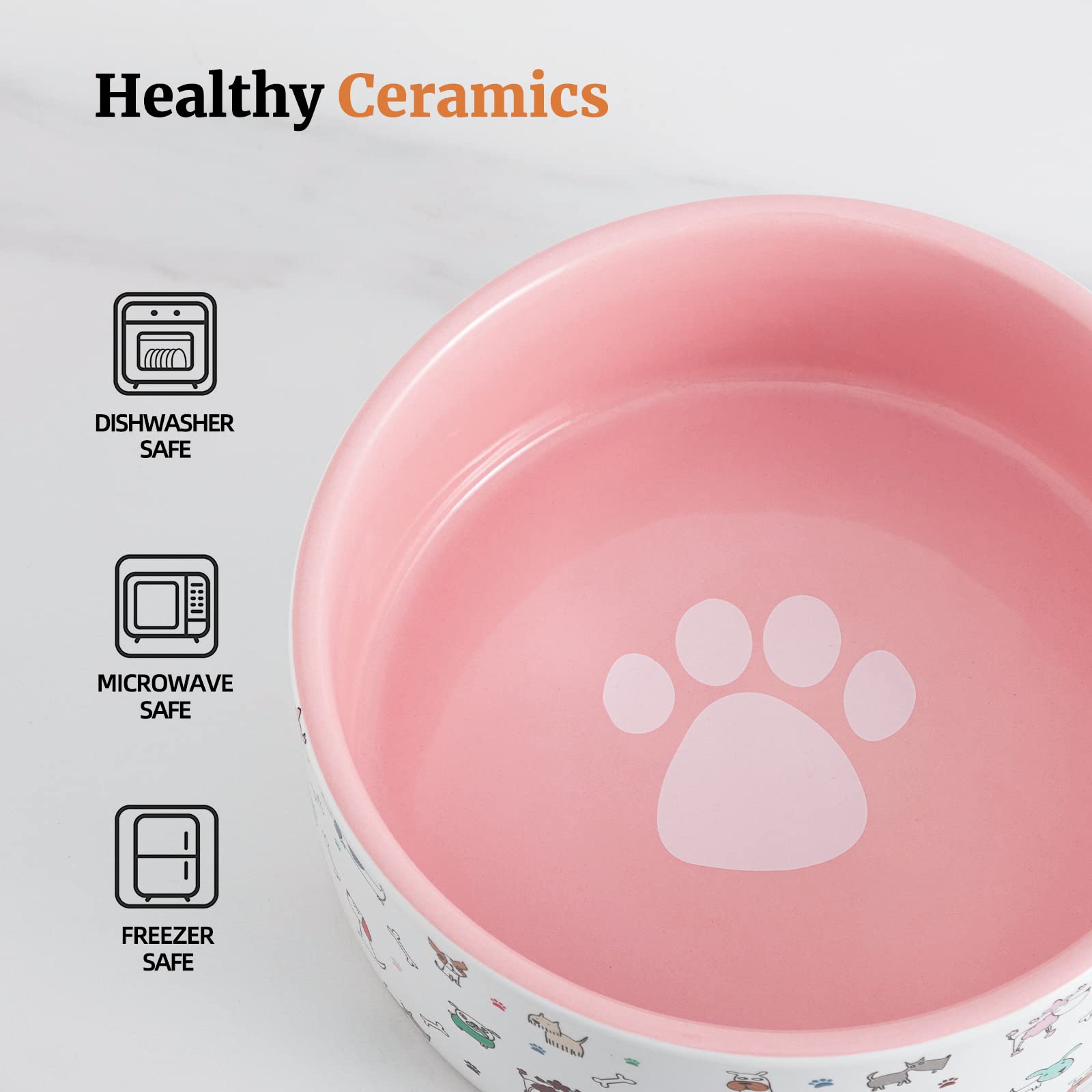 Gamelle FE FUN ELEMENTS avec motif extérieur adorable et intérieur rose.