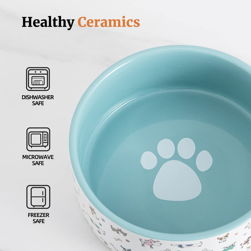 Gros bol FE FUN ELEMENTS avec motifs chien sur l’extérieur, parfait pour repas conviviaux.