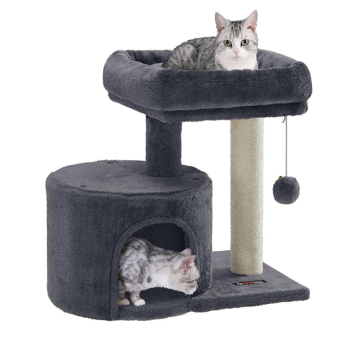 Feandrea arbre chat petit colonne sisal, poste robuste pour griffade et exploration en hauteur