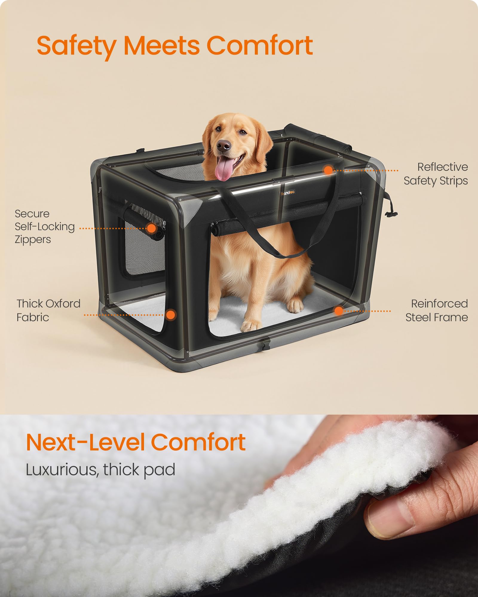 Tapis en peluche amovible Feandrea offrant un confort douillet.