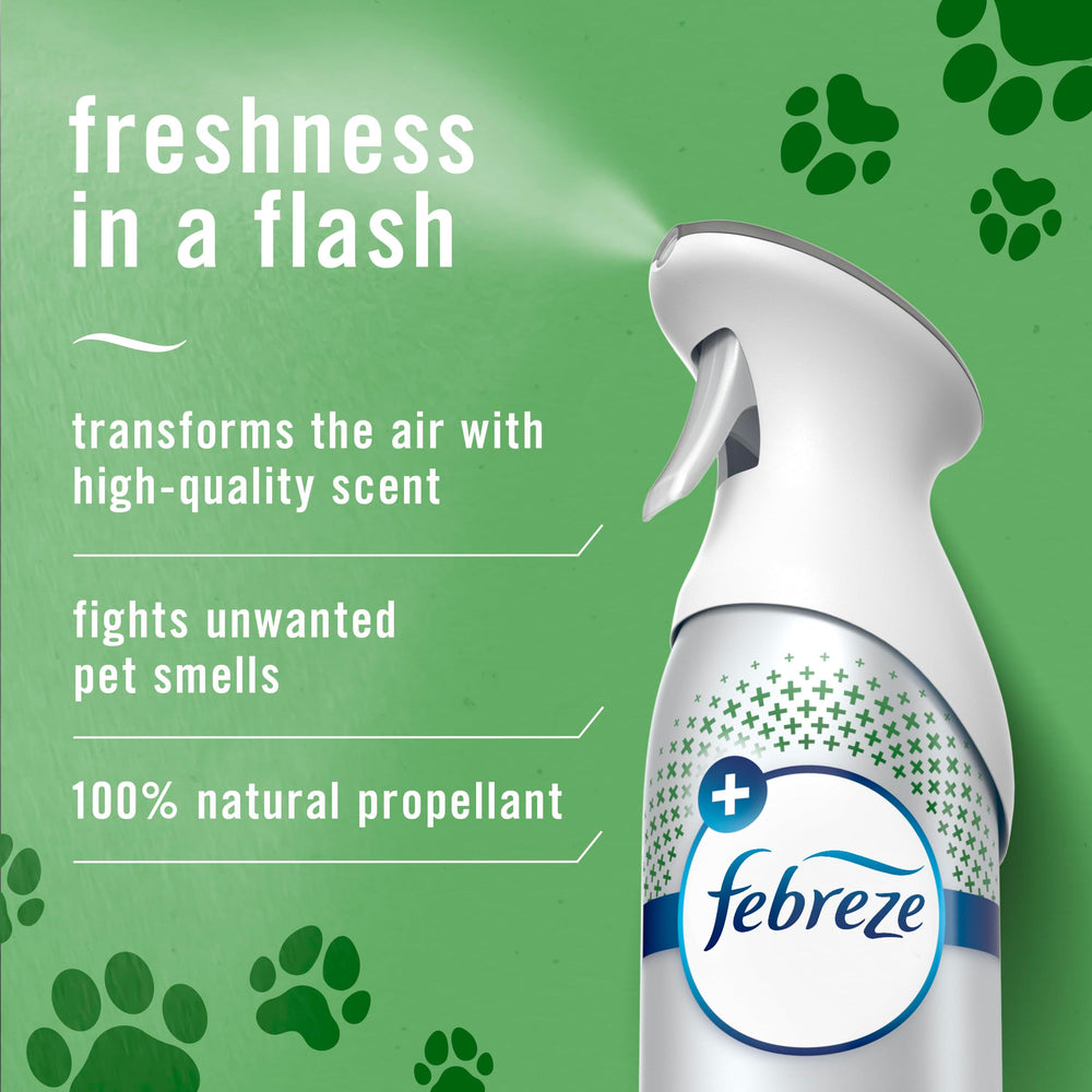 Febreze Air Mist dans le salon, odeur fraîche et ambiance accueillante.