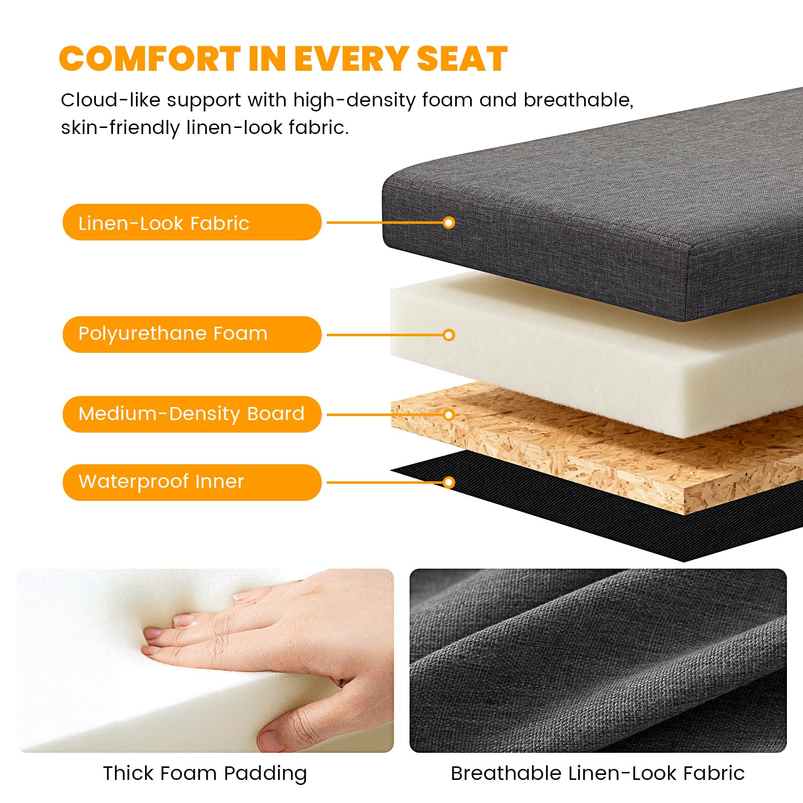 Compact et gain de place: parfait pour petits espaces et balcons.