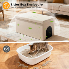 Fecuria meuble-litiere-design: intégration élégante et nettoyage facilité.