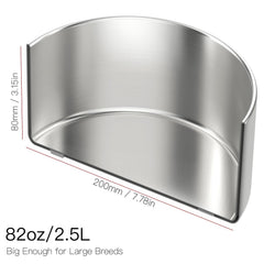 Base antiglisse du bol Feedoo pour éviter les glissements.