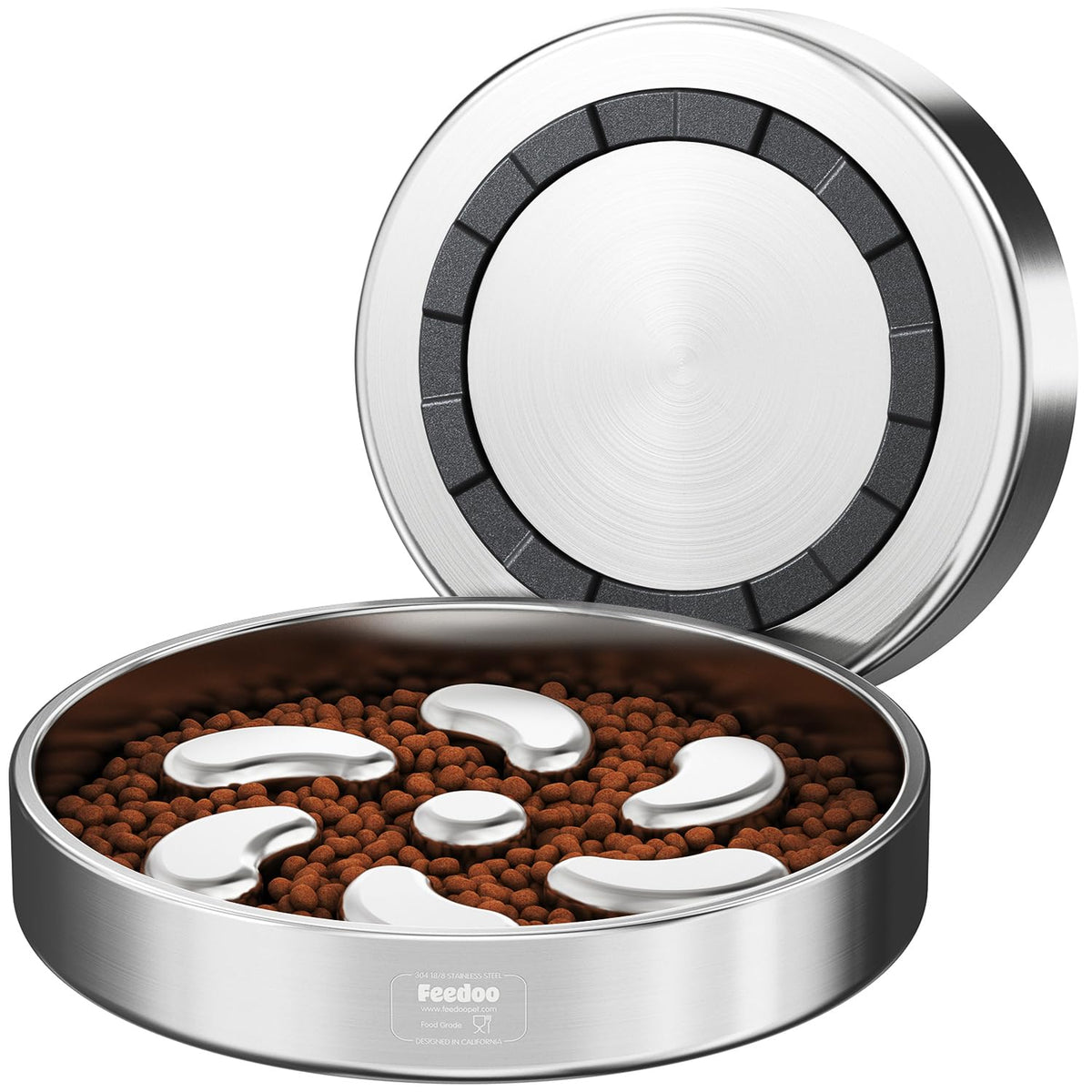 Feedoo bol lent design fleur pour chien ralentit l'alimentation