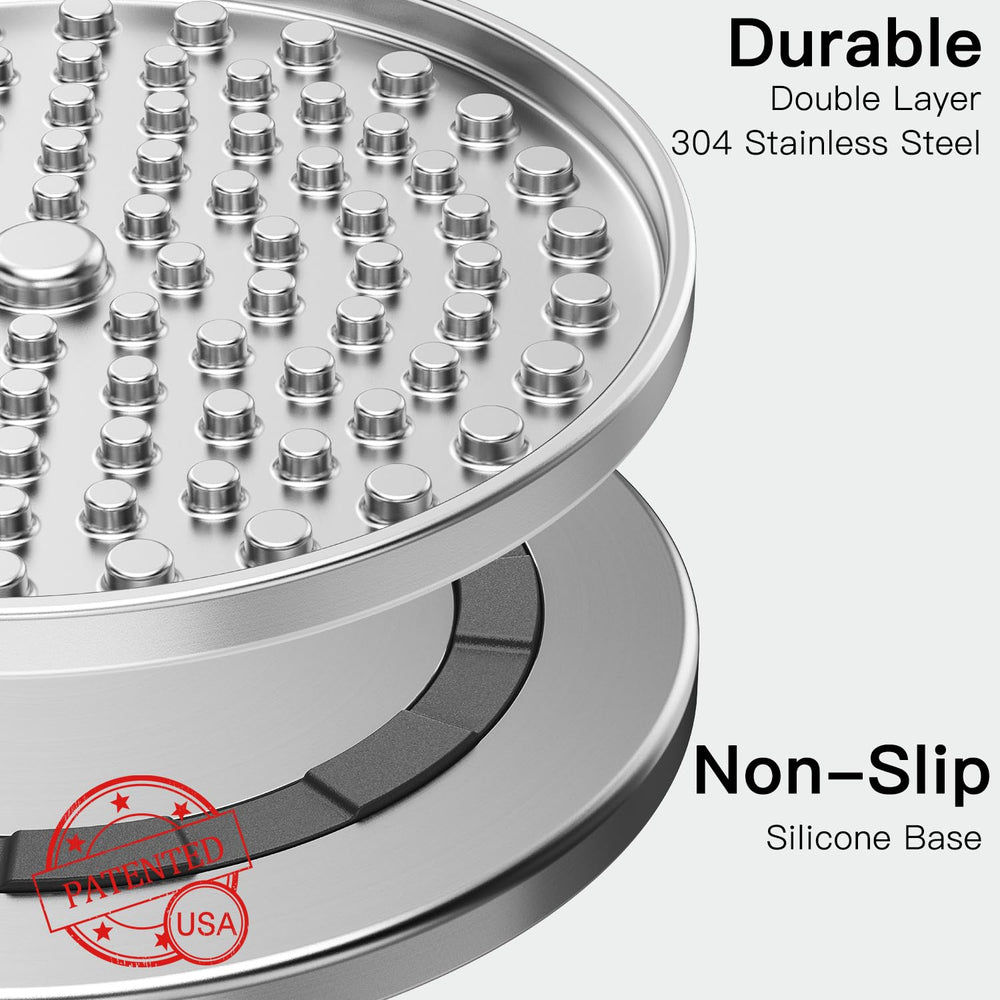 Feedoo Lick Mat inox, surface anti-glouton pour ralentir l'alimentation.