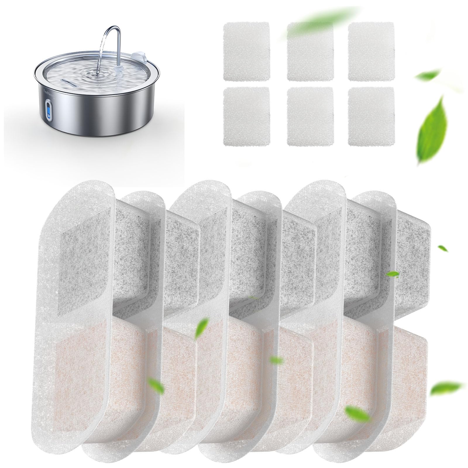 Filtre Feelneddy de remplacement 6 packs pour filtration efficace de l'eau.