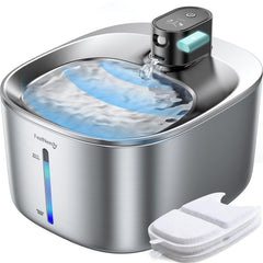 Fontaine FEELNEEDY sans fil pour chats, eau fraîche en libre-service.