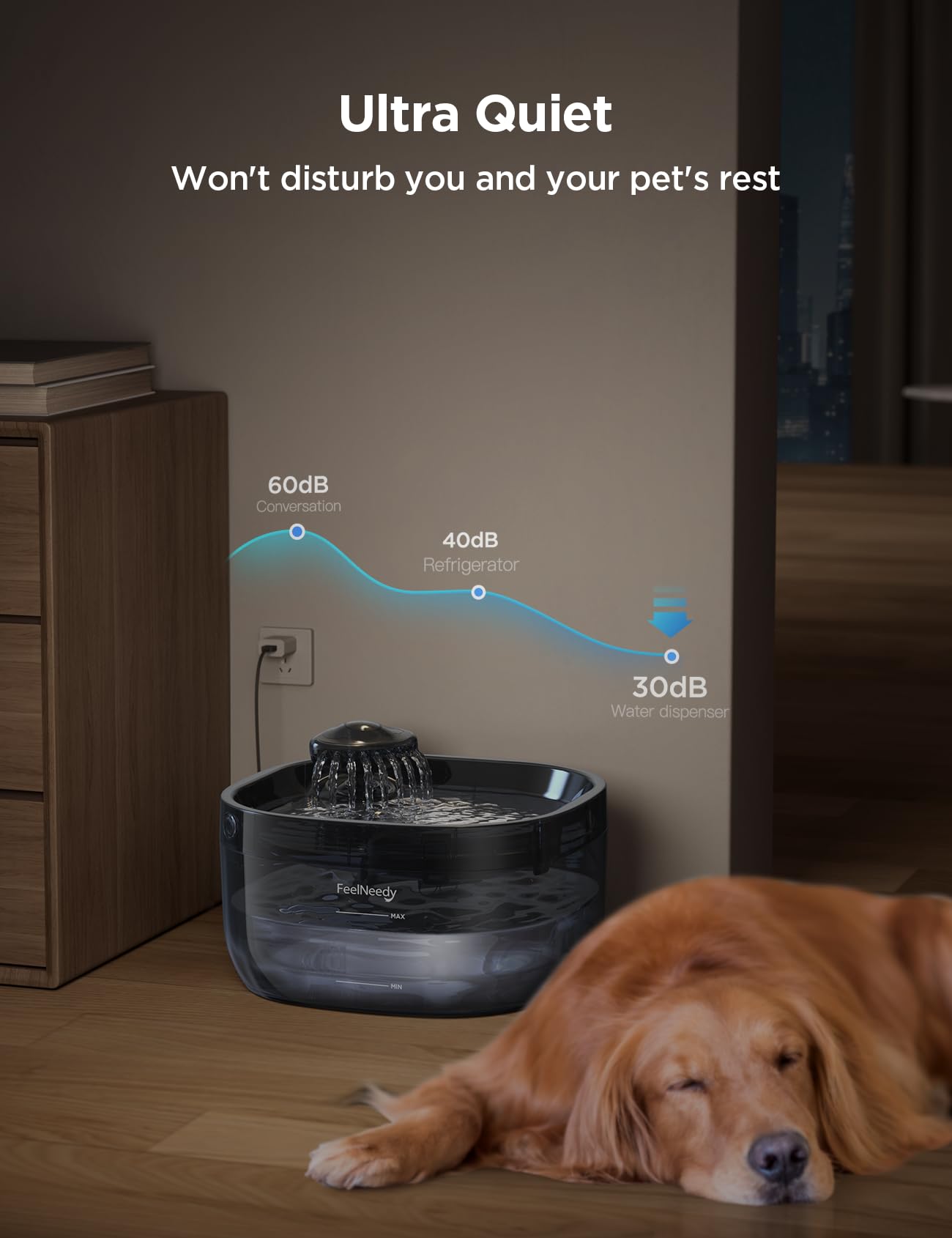FEELNEEDY indicateur niveau d'eau – surveillance rapide du réservoir.