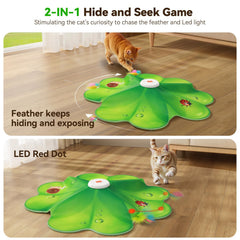 FEELNEEDY jouet cache-cache avec plumes mobiles pour stimulation et exercice.