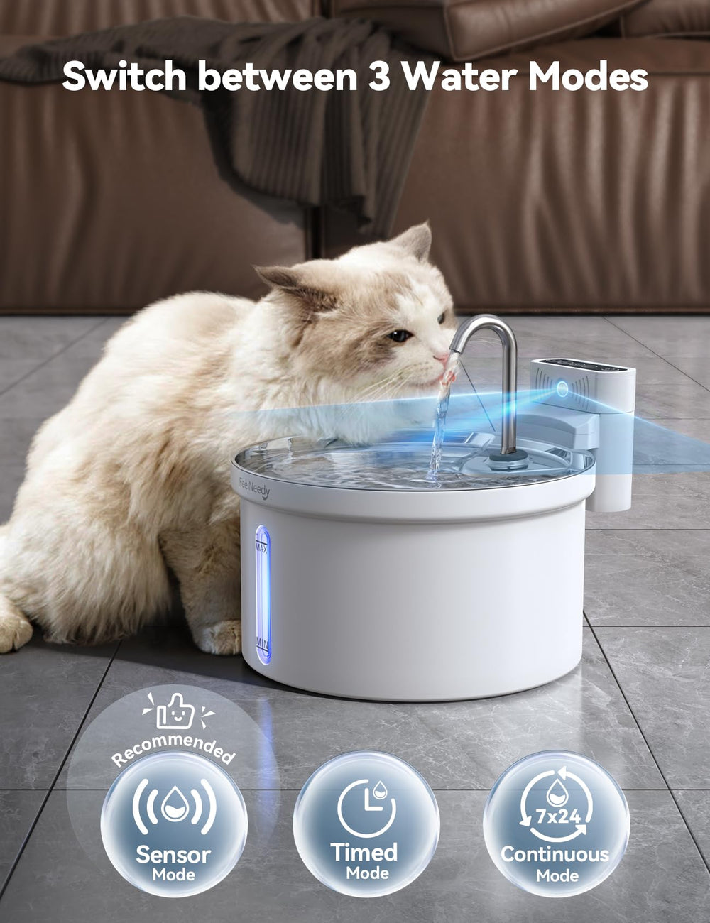 FEELNEEDY bac en inox 304, hygiénique et durable.