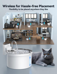 FEELNEEDY bac eau 3,5 l, suffisant pour chats et chiens.
