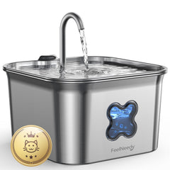 FEELNEEDY fontaine-chat-acier-inox-304-bassin assure un espace propre et sans plastique.