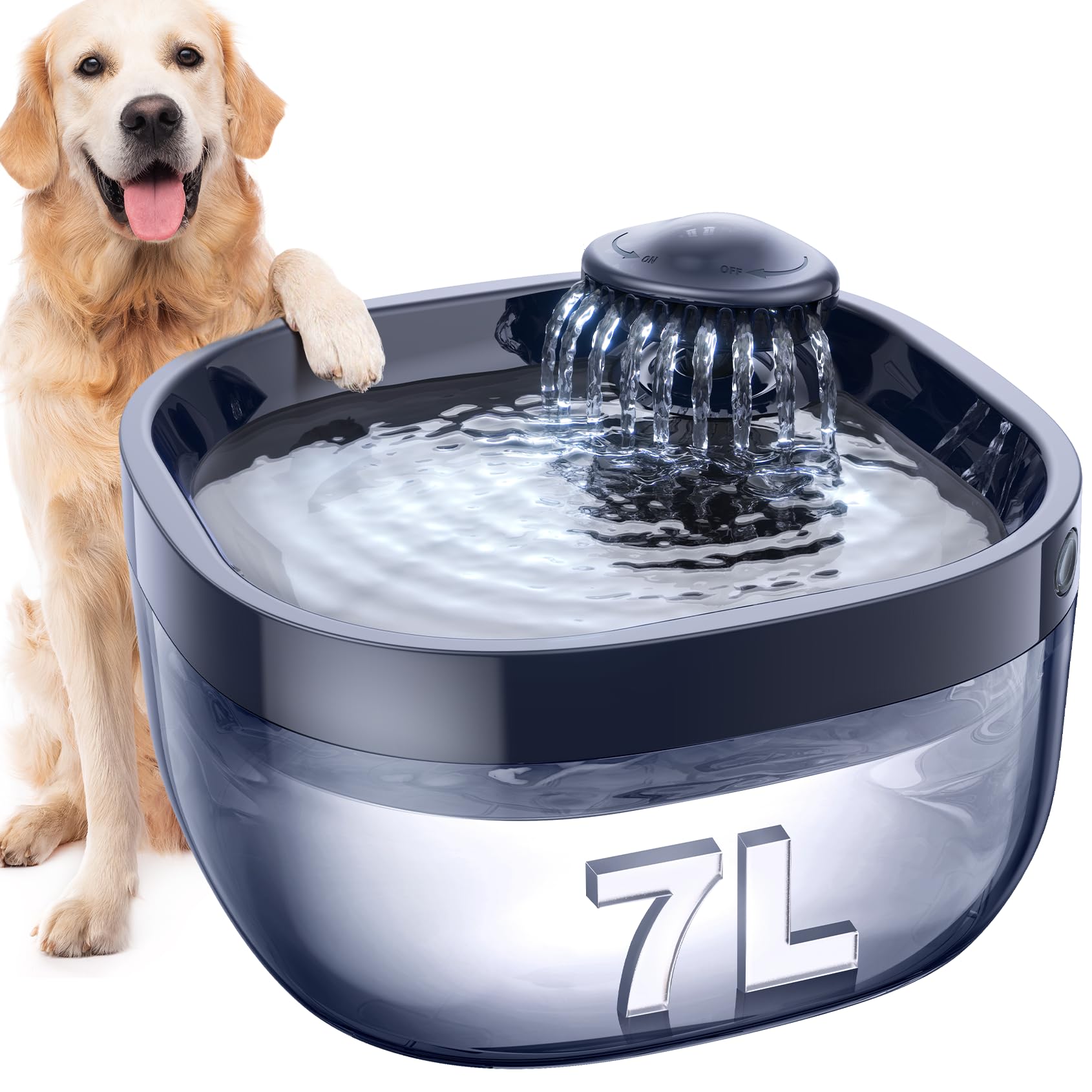 Fontaine FEELNEEDY 7L adaptée aux chiens de grande taille.