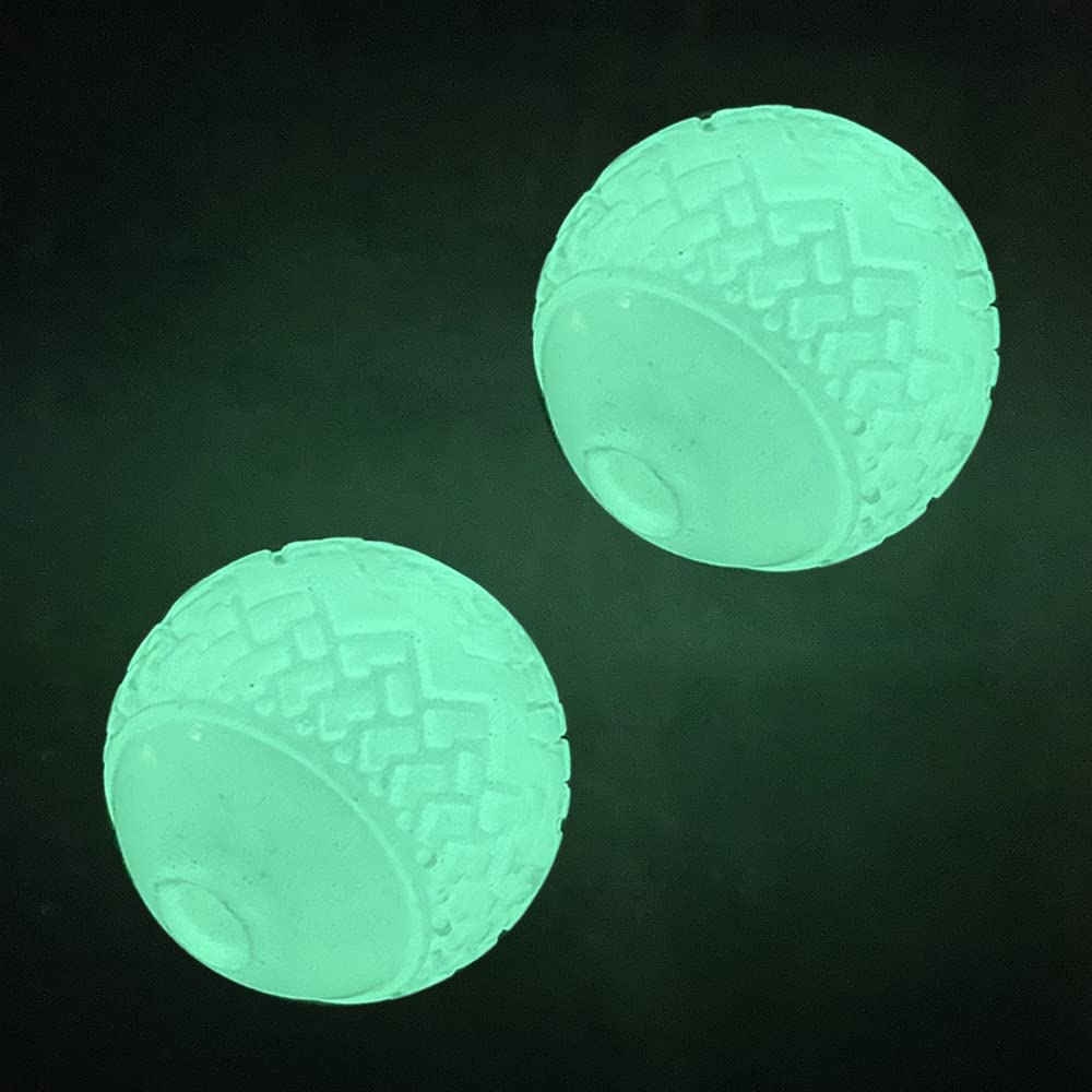 Balle lumineuse Feixun pour chien, parfaite pour les jeux nocturnes et la visibilité à distance.