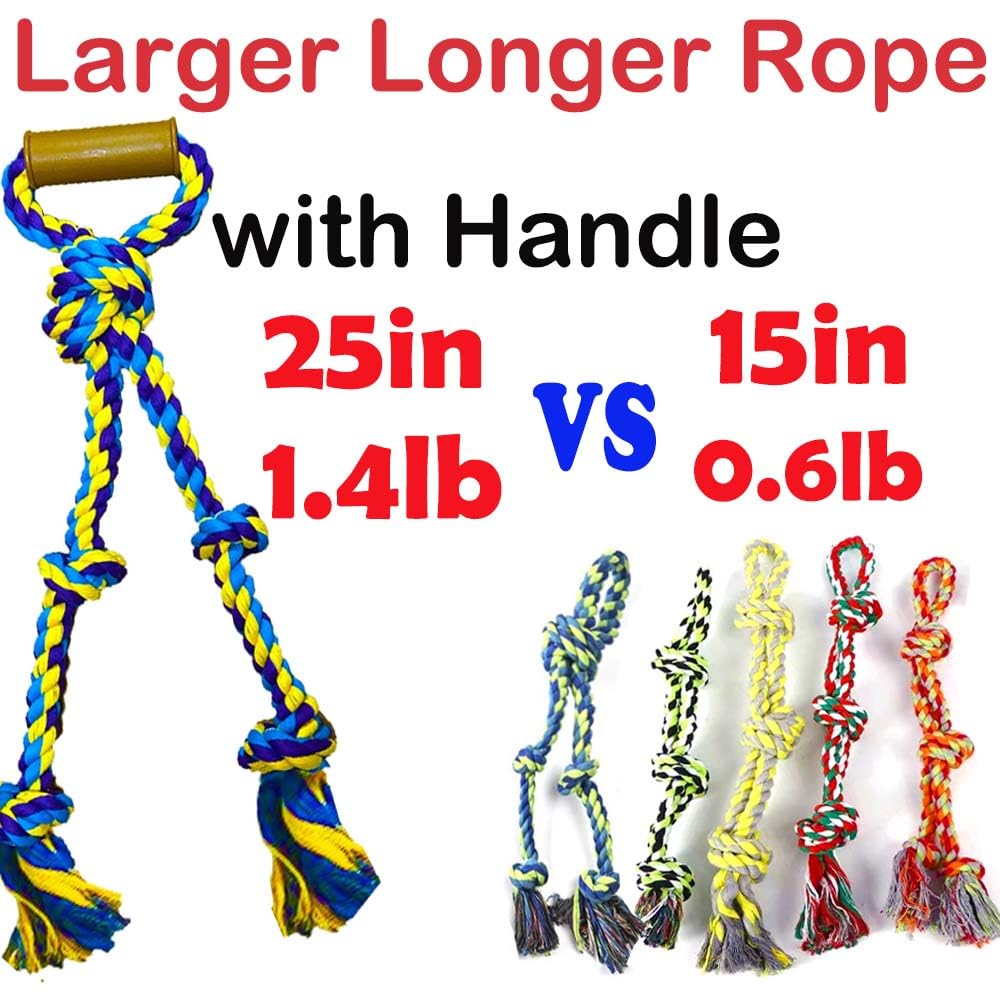 Fejapa jouet en corde pour gros chien, texture rugueuse pour mâcher et stimulation.