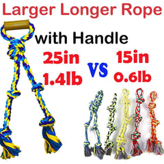 Fejapa jouet en corde pour gros chien, texture rugueuse pour mâcher et stimulation.