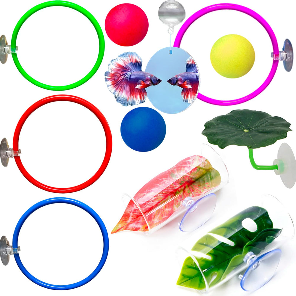 Fejapa miroir flottant pour Betta; favorise l'observation et l'interaction ludique.