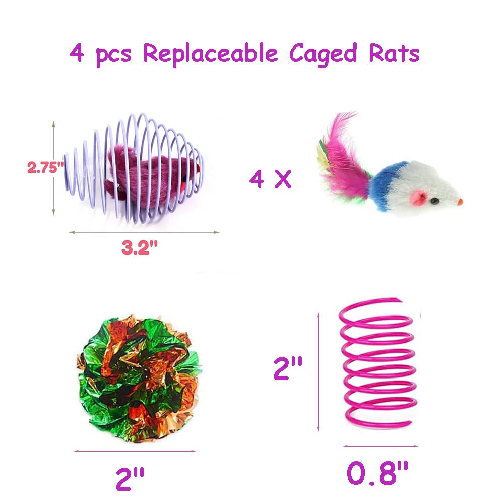 Fejapa rats remplaçables pour chat, options de jeu renouvelables.