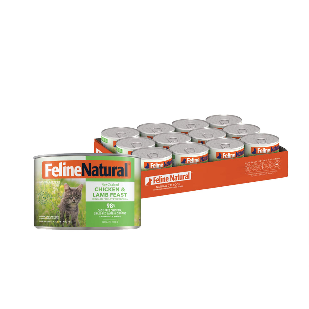 Feline Natural palourdes vertes et oméga-3 pour joints et pelage.