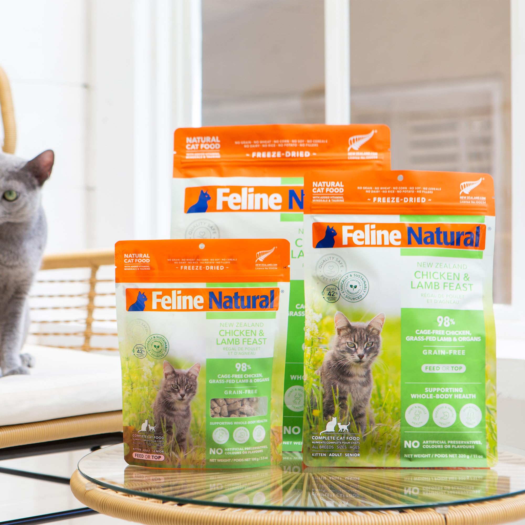 Feline Natural préparation lyophilisée rapide et pratique à servir