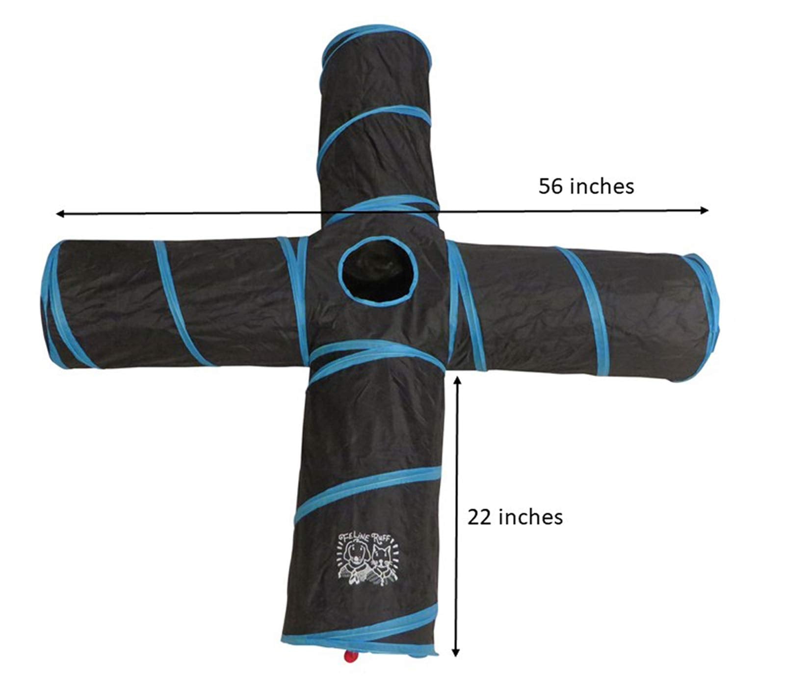 Feline Ruff matière polyester durable, résistance et pliabilité pour sessions de jeu prolongées.