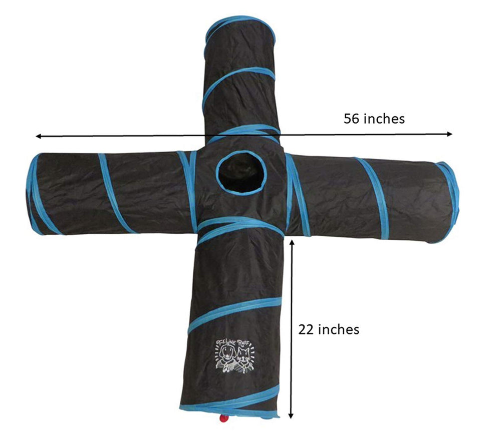 Feline Ruff matière polyester durable, résistance et pliabilité pour sessions de jeu prolongées.
