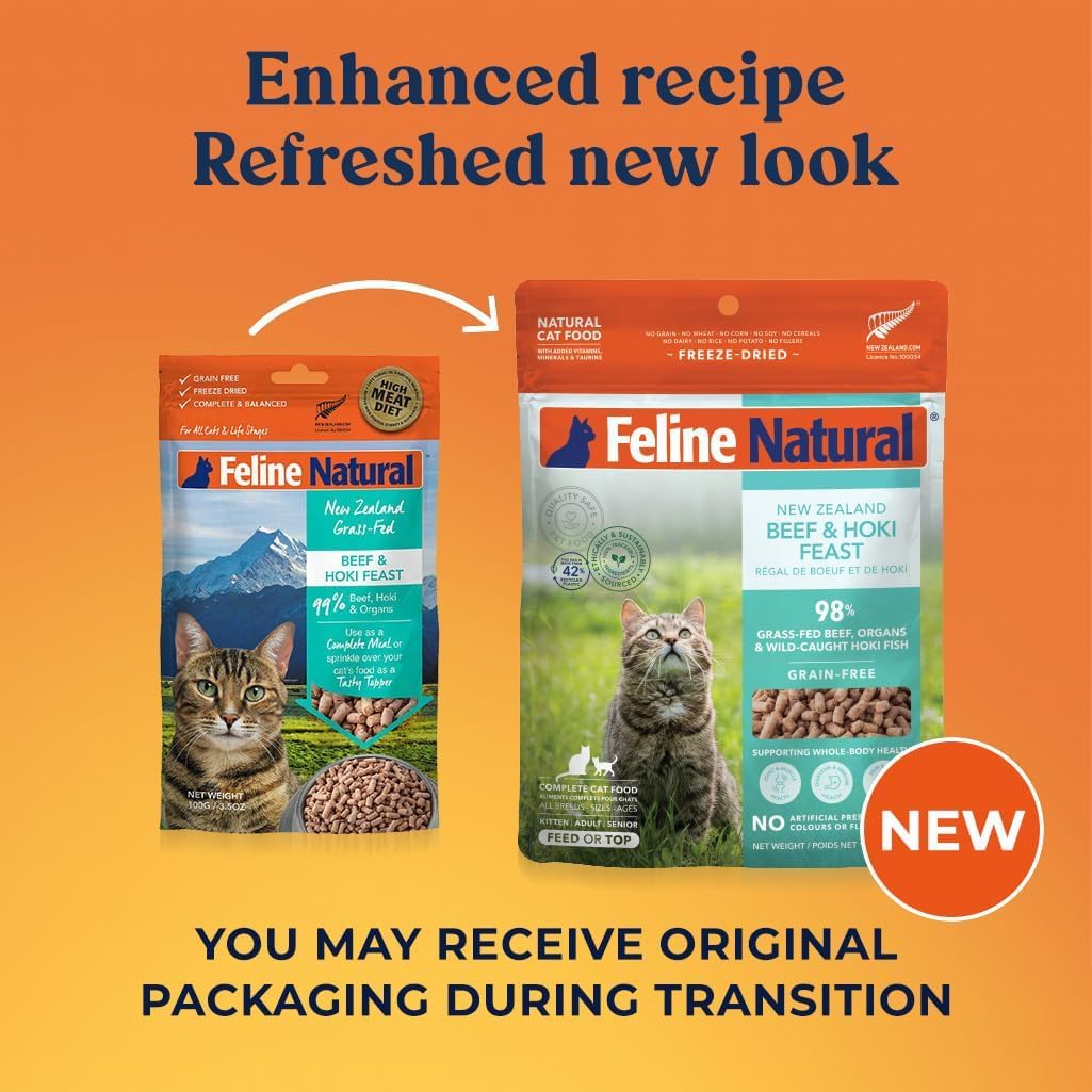 Feline Natural – croquettes sec chat, texture crouissante, appétence naturelle.