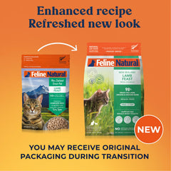 Feline Natural – 98% viande et abats, protéines élevées.